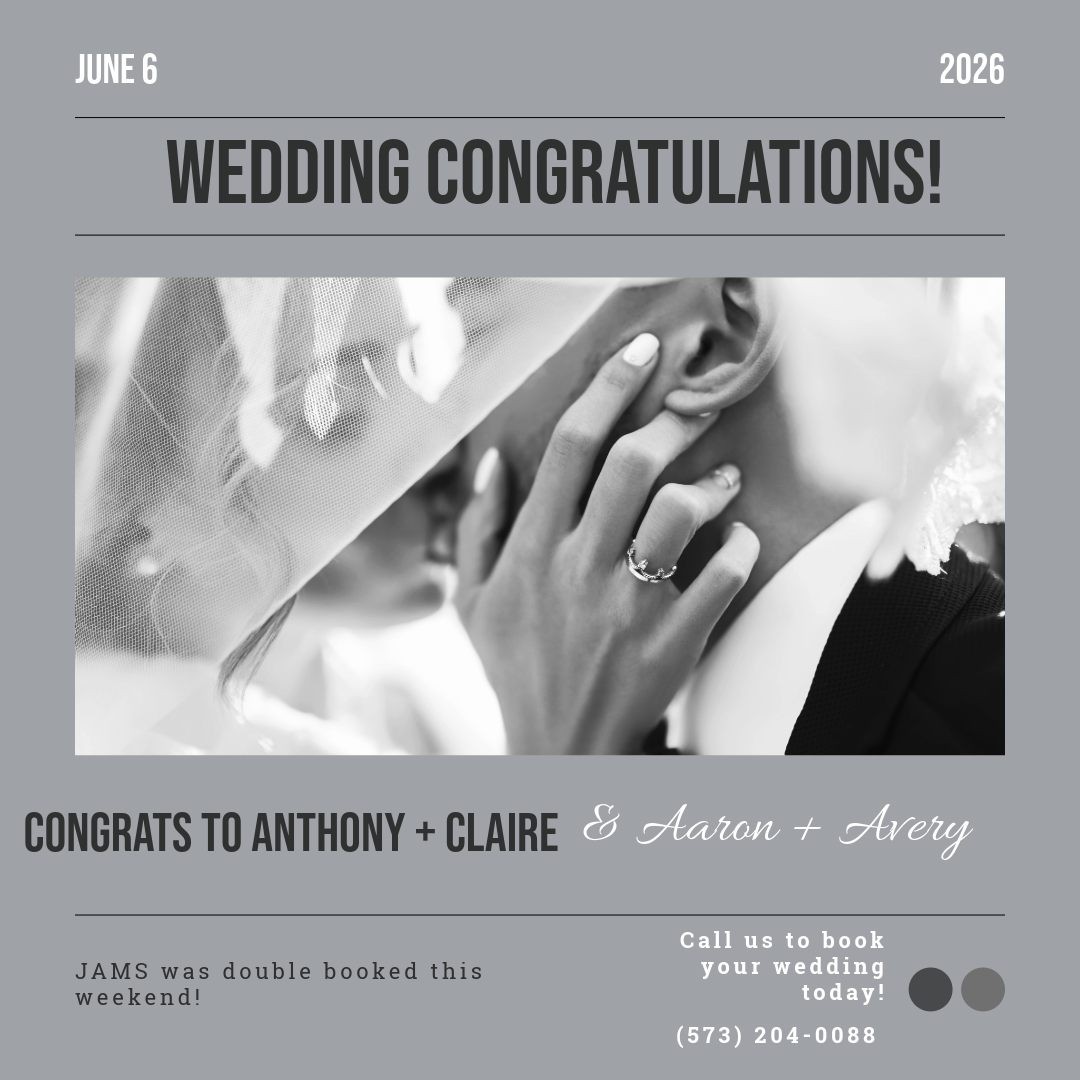 Double Booked JAMS Wedding Services Weekend