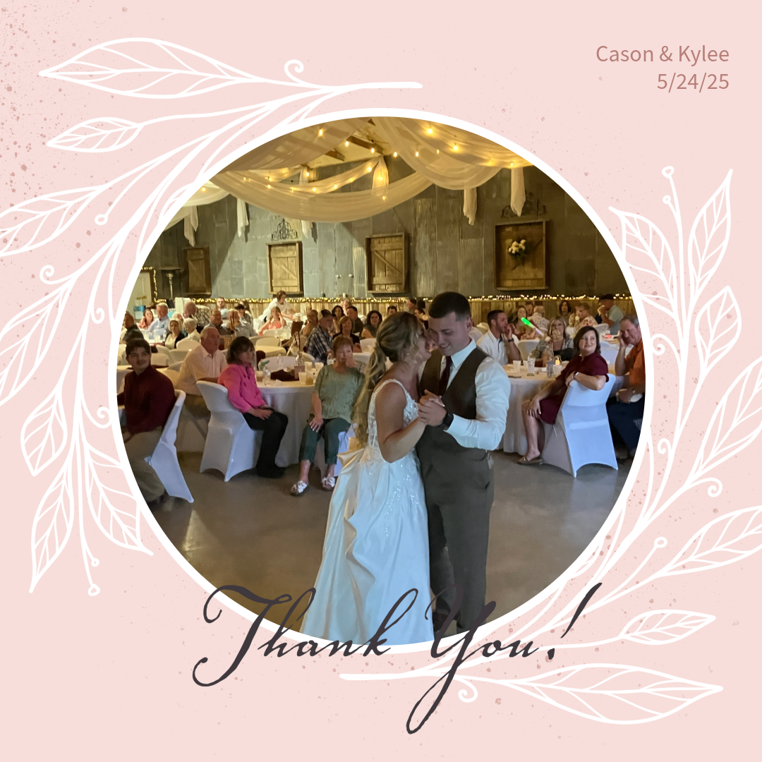 Congratulations, Cason and Kylee!