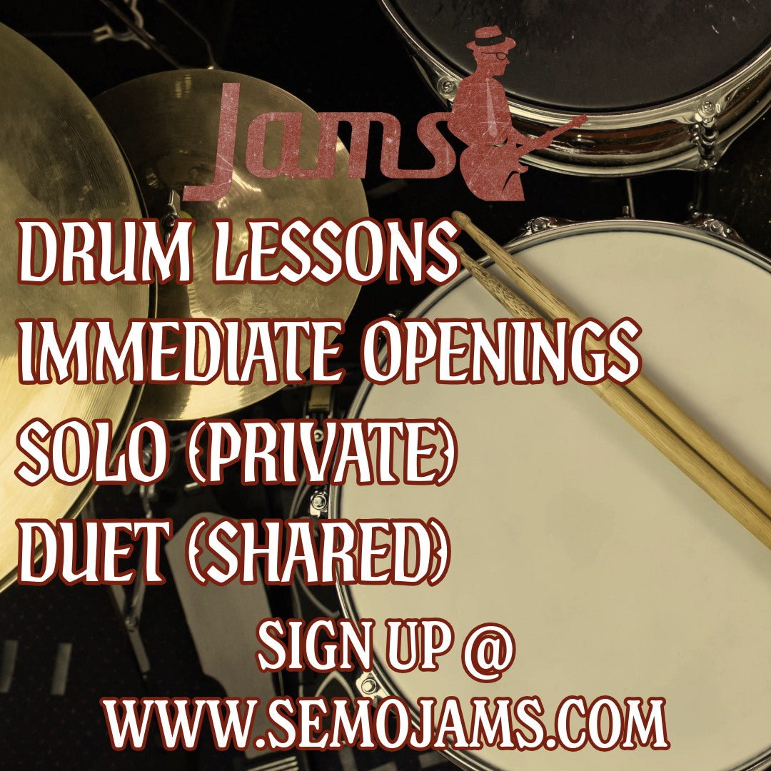 RARE: Drum lessons now available!