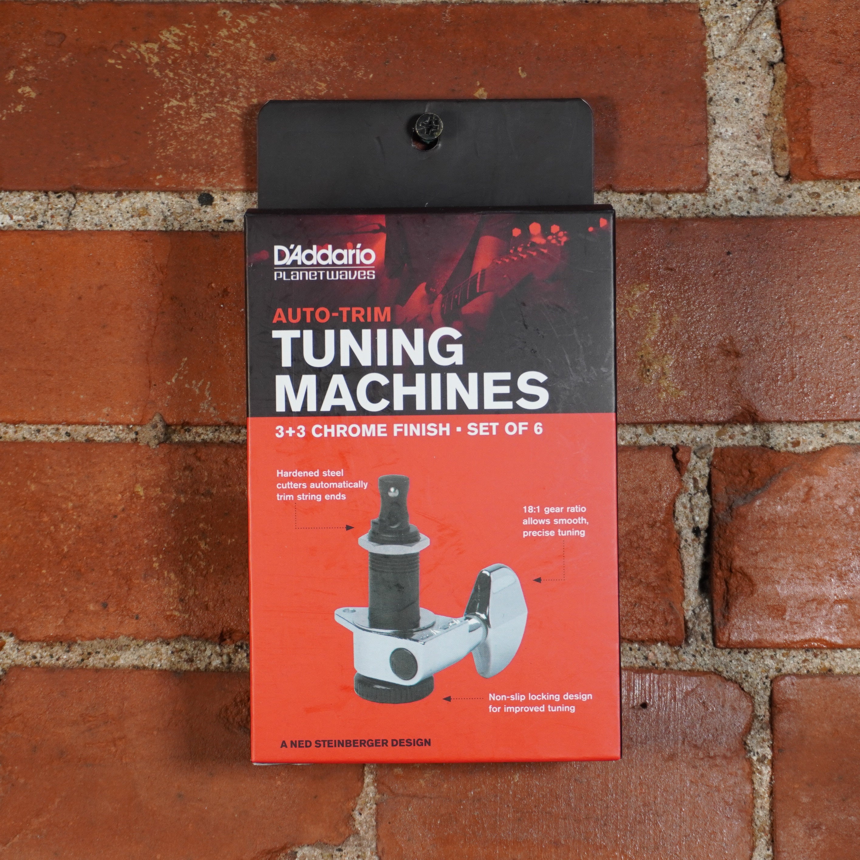 D'addario 3+3 Side Locking Tuners Chrome