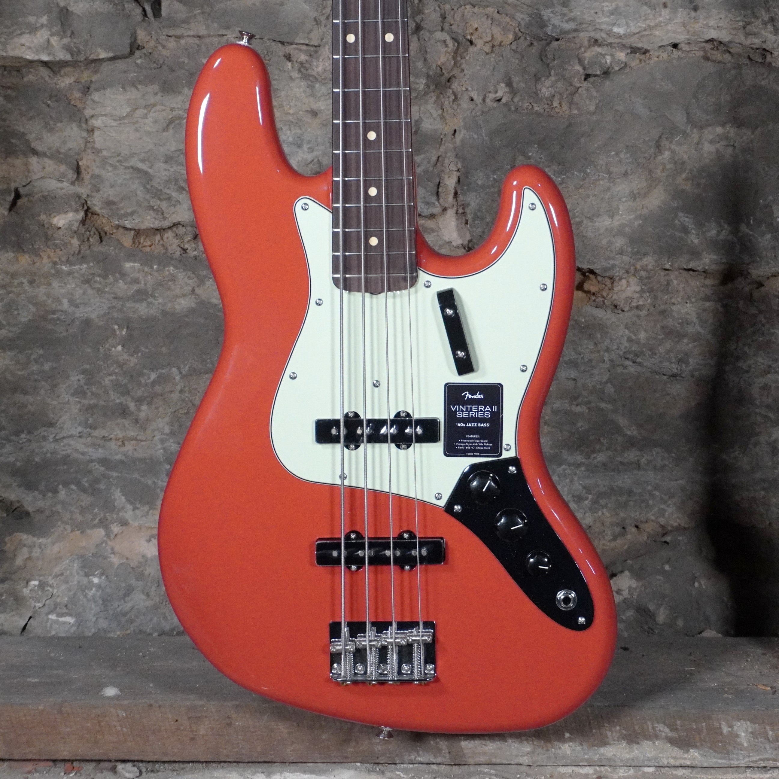 Fender Vintera II Jazz Bass Rosewood Fingerboard Fiesta Red *Discontinued*
