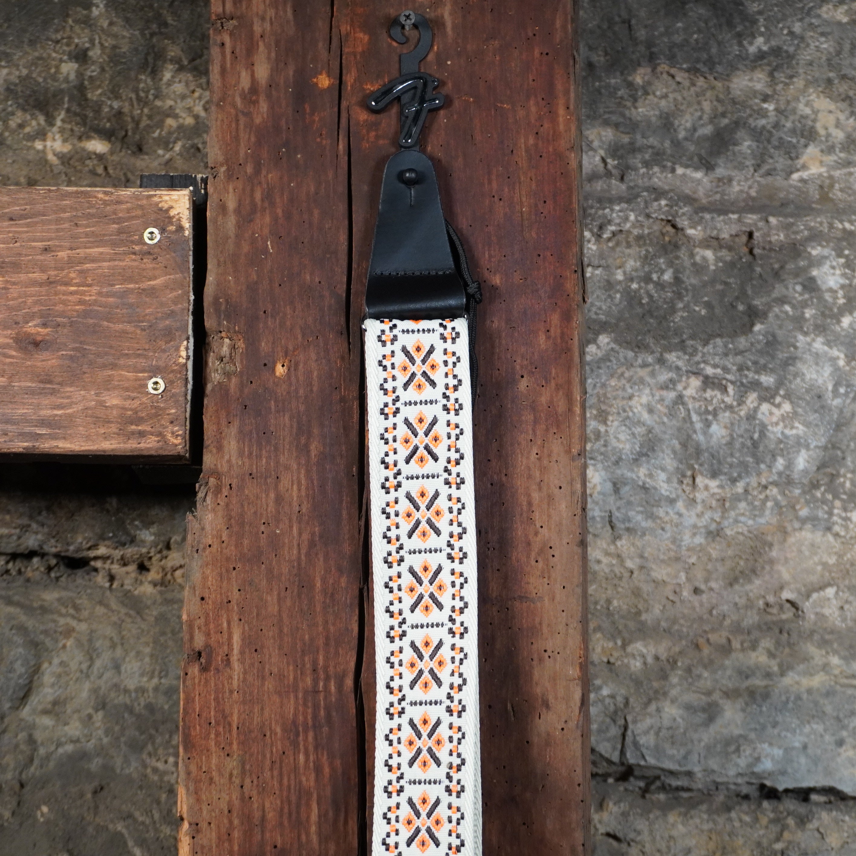 Fender Pasadena Woven Strap Lattice Orange 2"