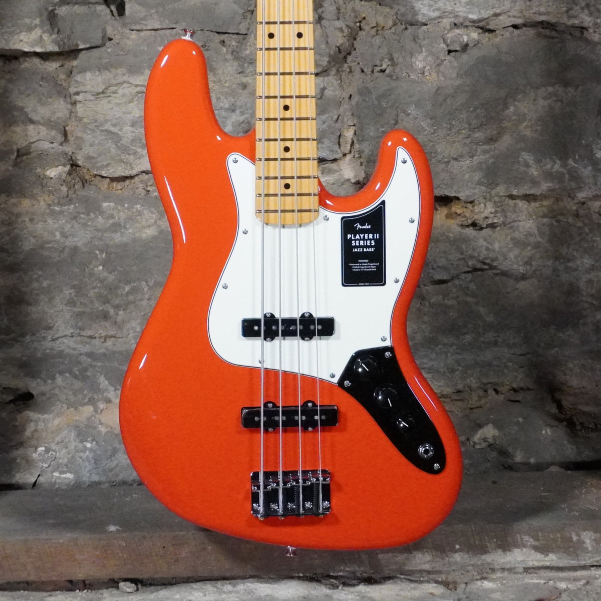 Fender Player II Jazz Bass Maple Fingerboard Coral Red