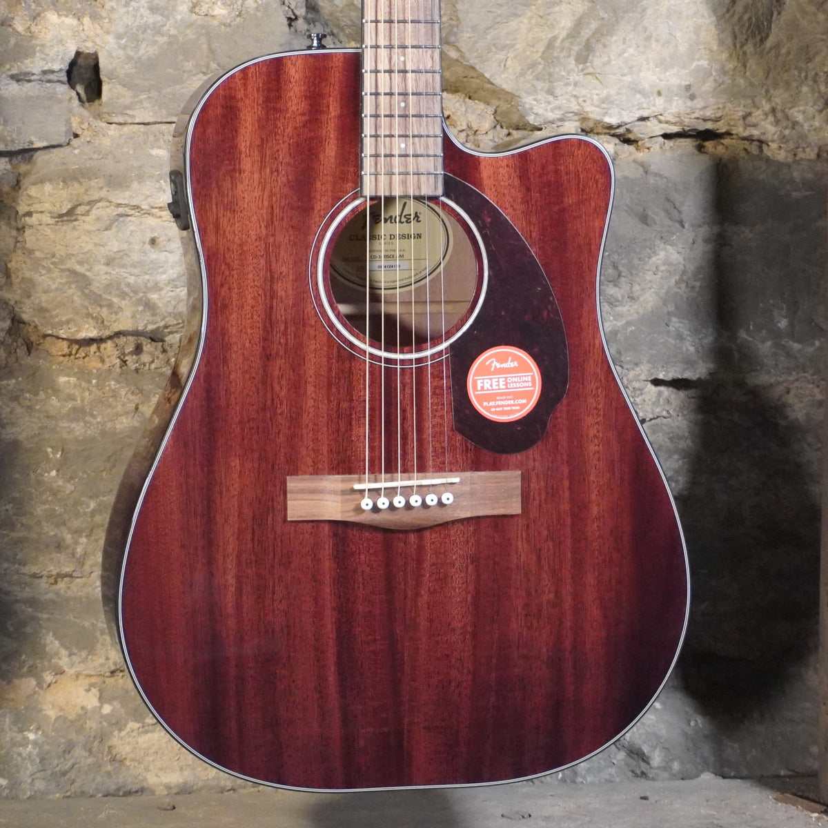 Fender CD-140SCE Dreadnought Acoustic Electric Guitar Mahogany w/Hard Case