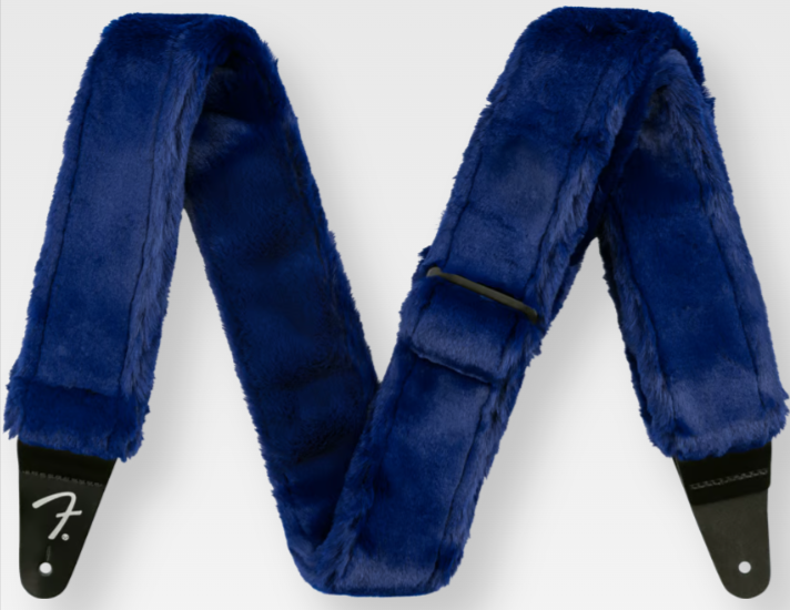 Fender Poodle Plush Guitar Strap Blue