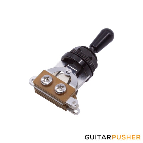 Black 3-way selector switch for Les Paul style guitars