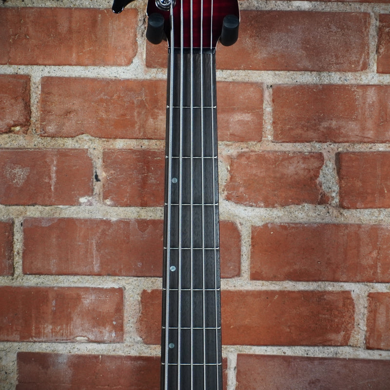 Yamaha TRBX605FM 5 String Bass Guitar Dark Red Burst