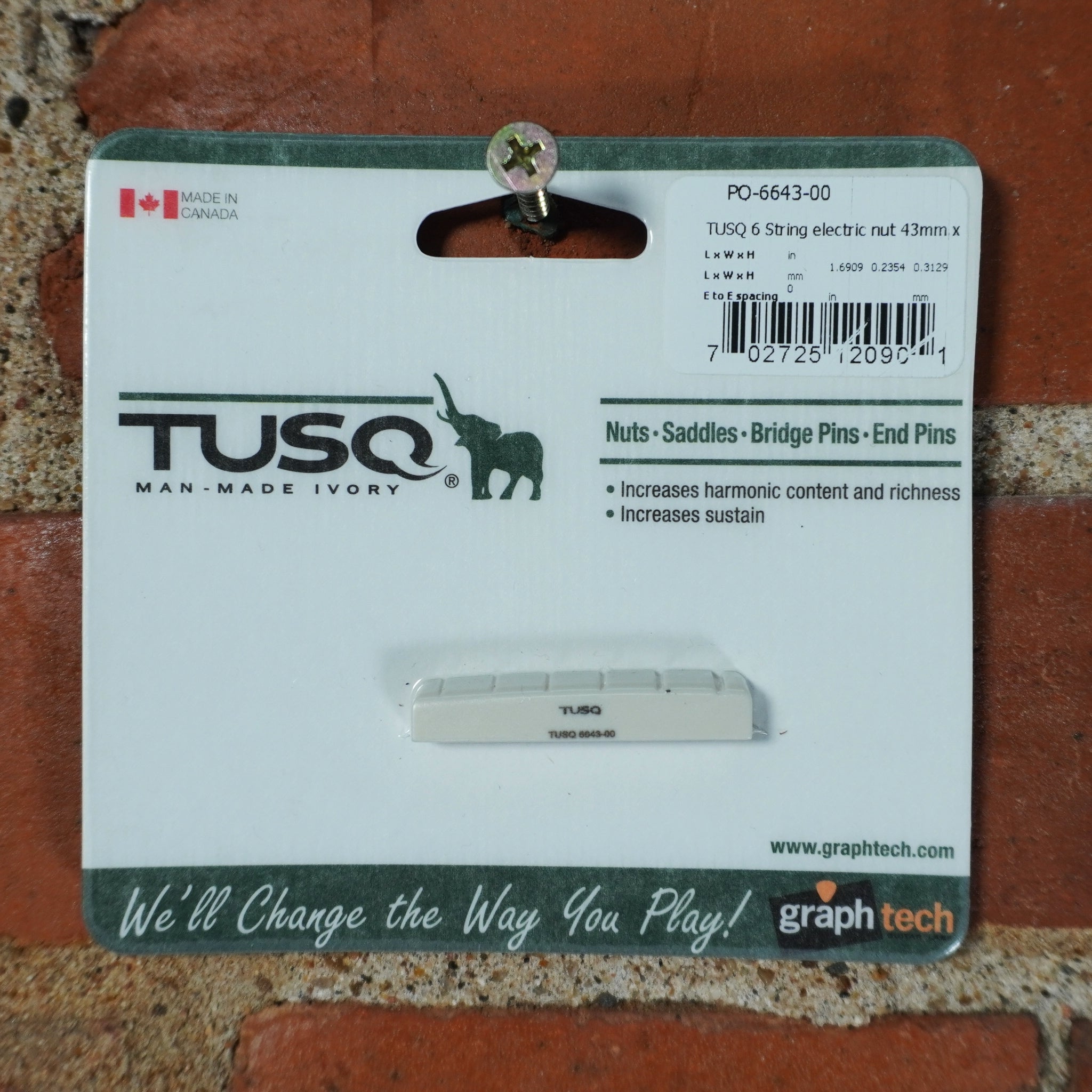 Graph Tech Tusq PRS & Ibanez Electric Nut 43mm x 6mm