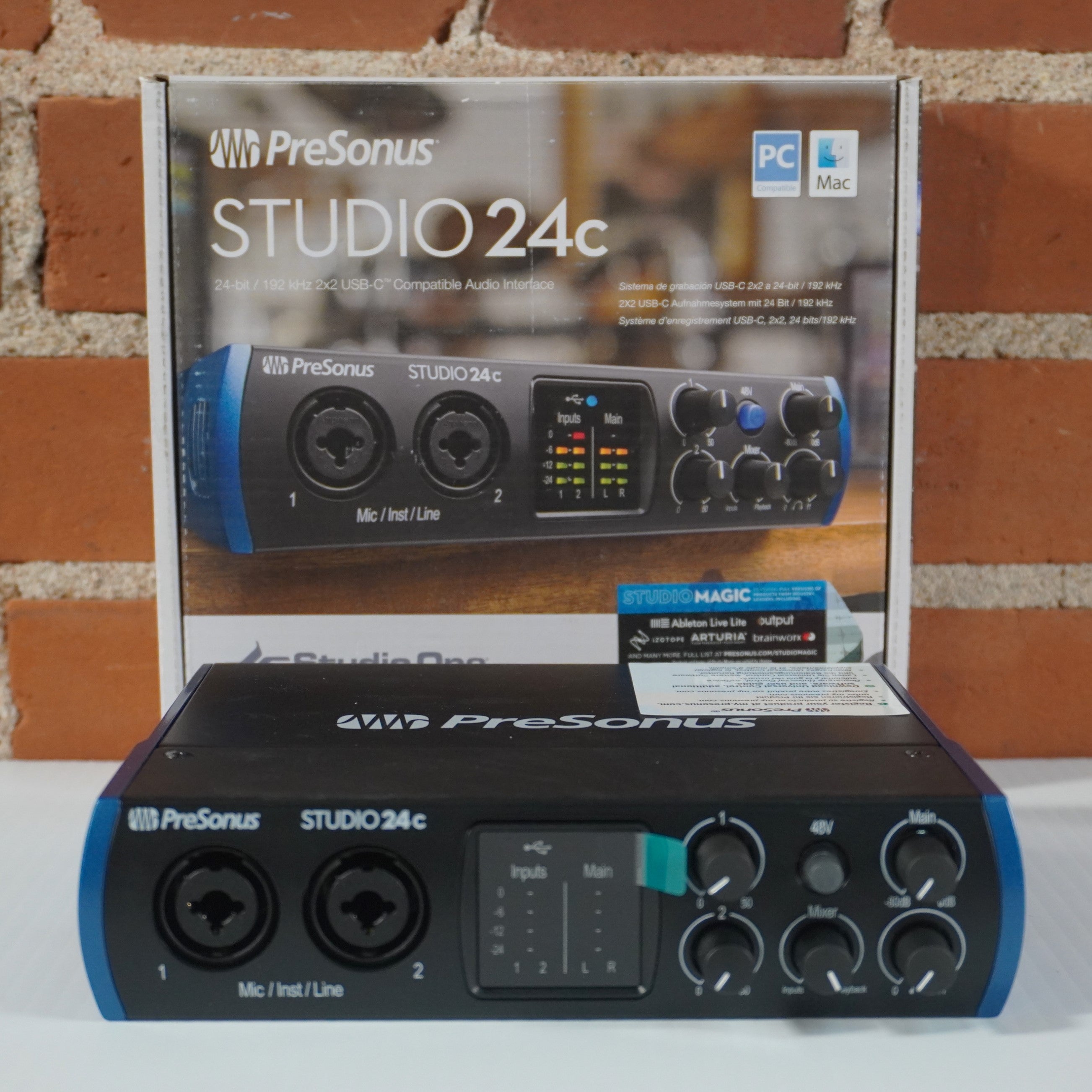 PreSonus Studio 24C 2x2 2-Pre USB-C Audio Interface