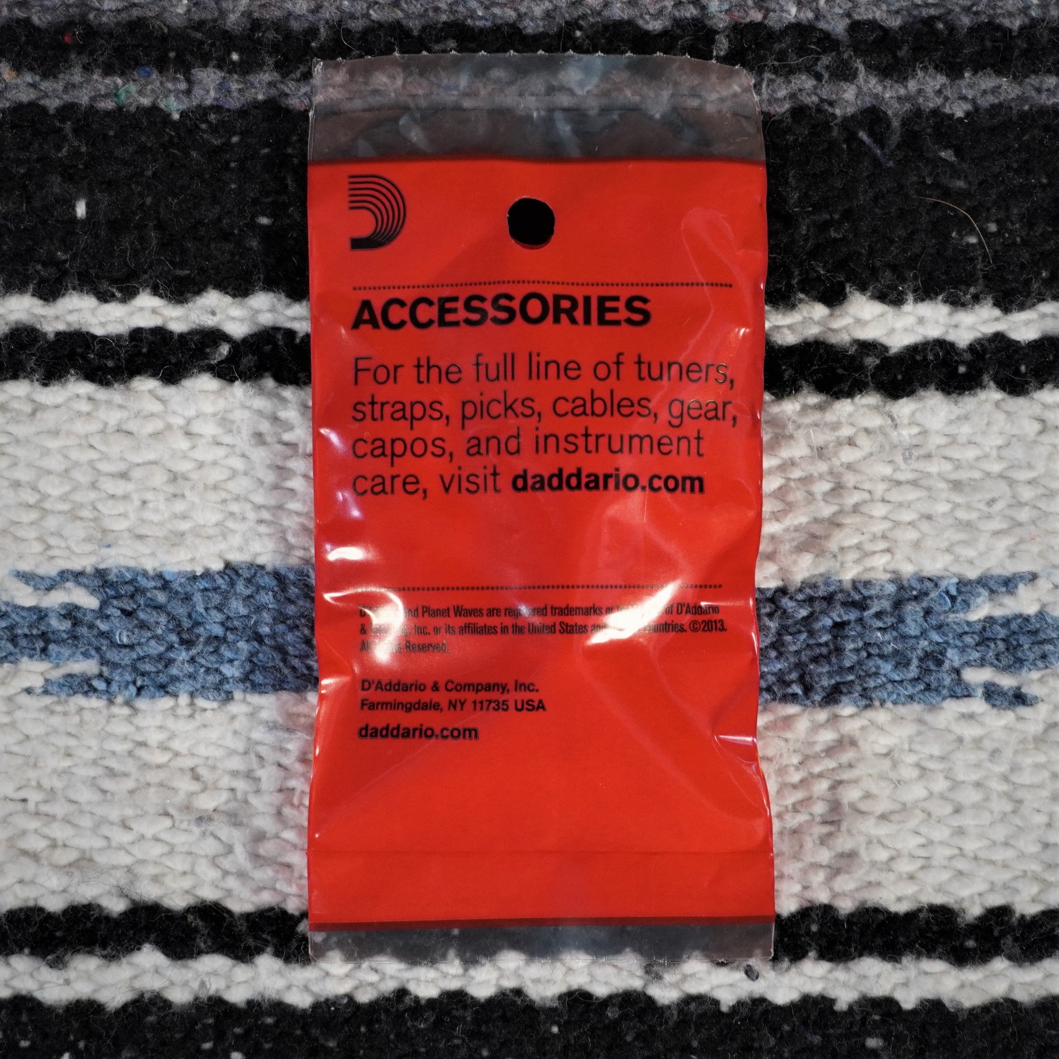 D'addario Plastic Bridge Pins Ivory w/Black Dot