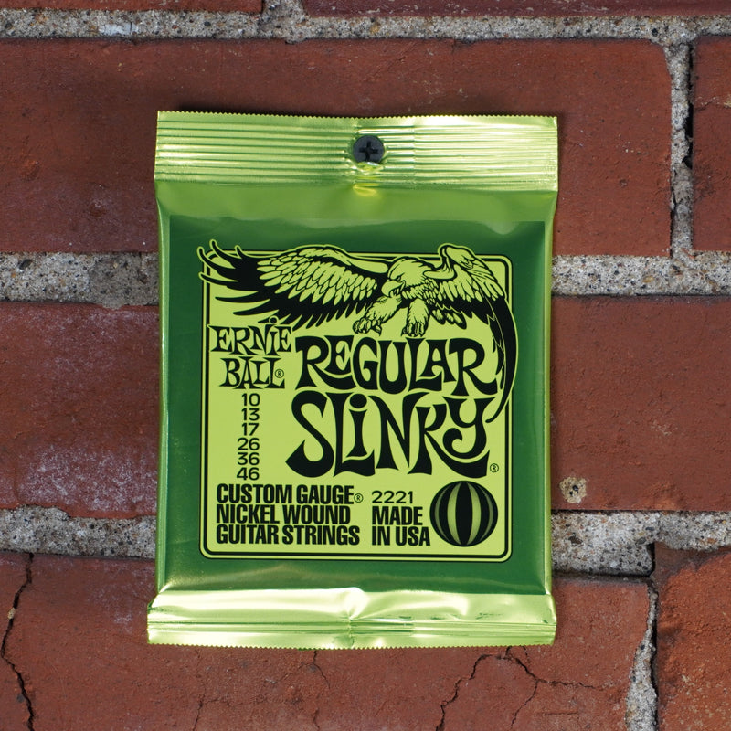 Ernie Ball Regular Slinky Nickel Wound Electric Guitar Strings 10-46