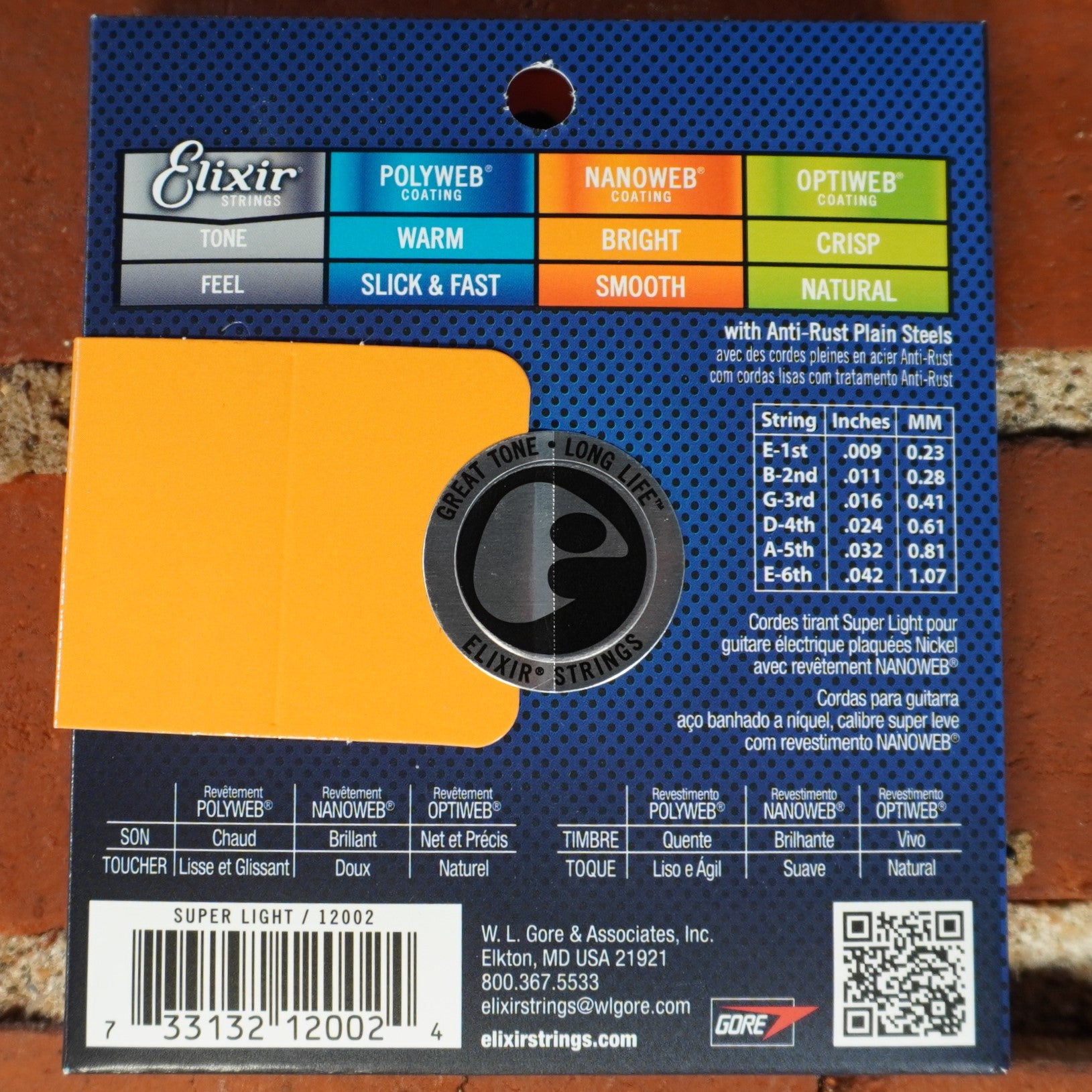 Elixir Electric Nanoweb Super Light 09-42