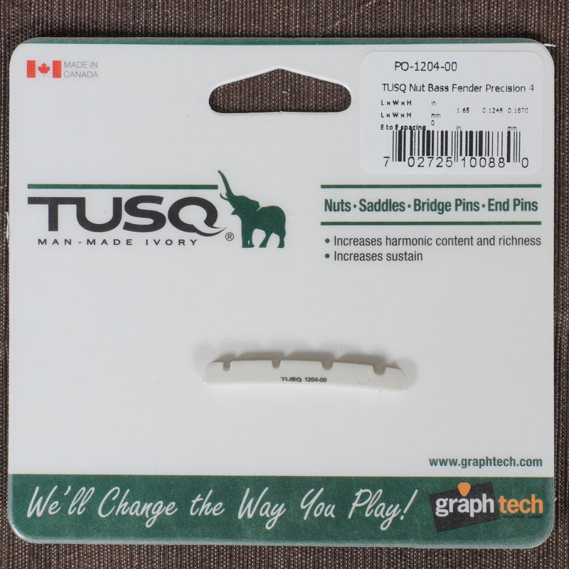 Graph Tech Tusq Slotted Bass 4 String Nut Precision Style