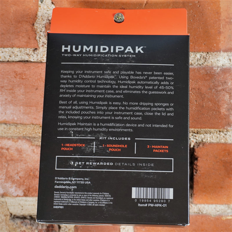 D'addario Humidipak Maintain Two Way Humidification System