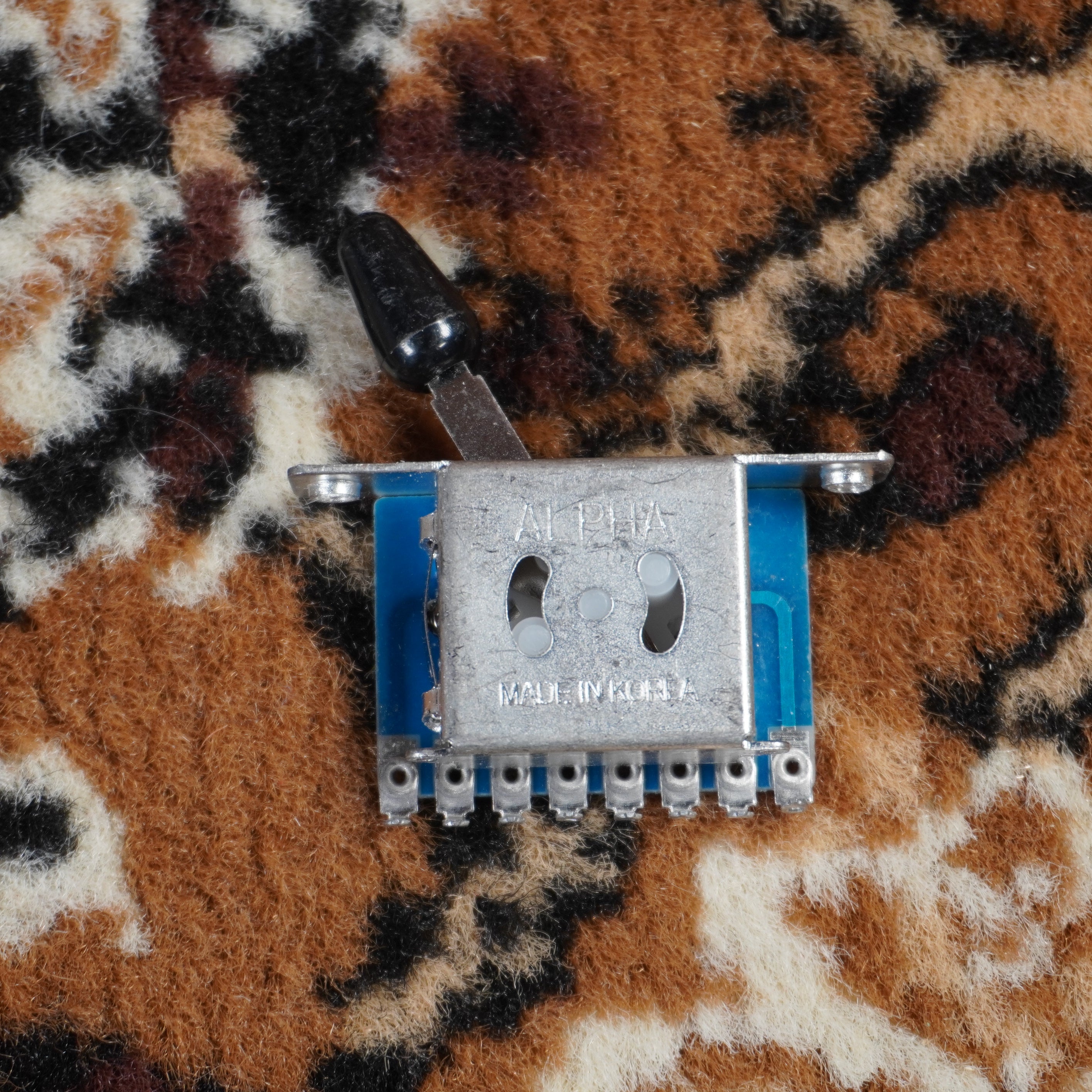 Alpha Strat Style Switch "Import" w/Black Tip