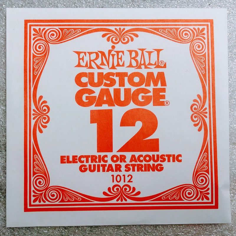 Ernie Ball Plain String Nickel for Acoustic/Electric .012