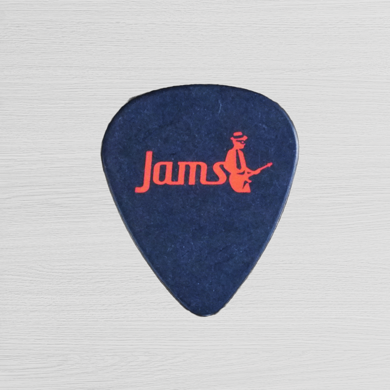Dunlop Pitch Black Tortex Standard Guitar Pick JAMS Logo 1.00 Matte Red JAMS Pack