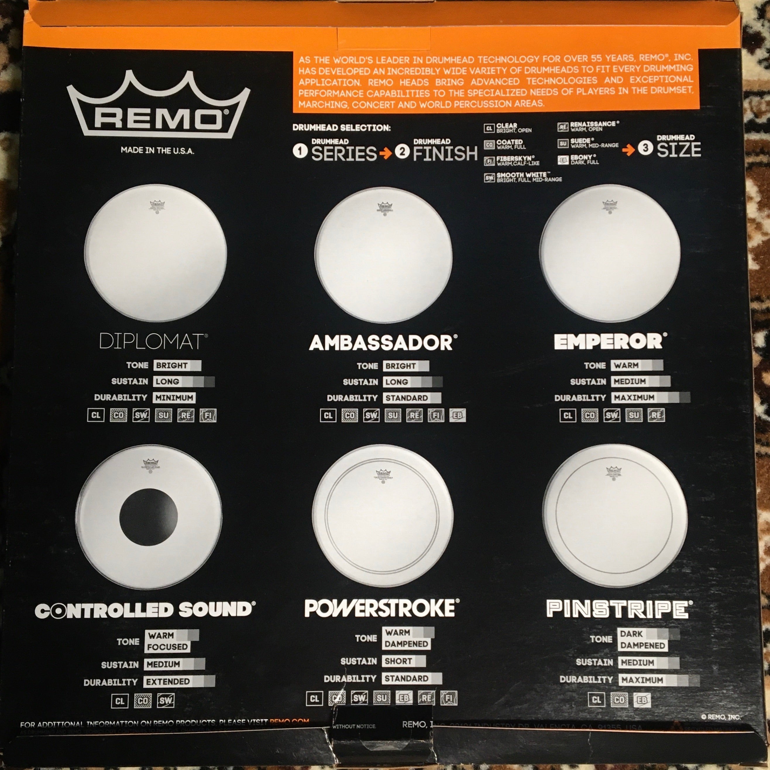 Remo 13" Hazy Ambassador Snare Side