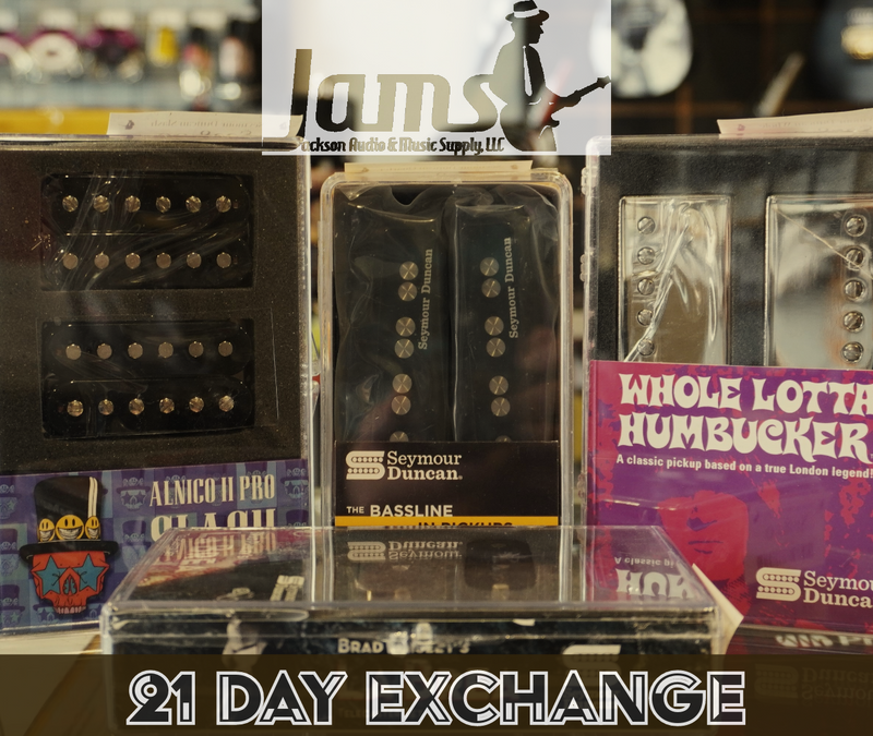 Seymour Duncan Pickups 21 Day Exchange at JAMS