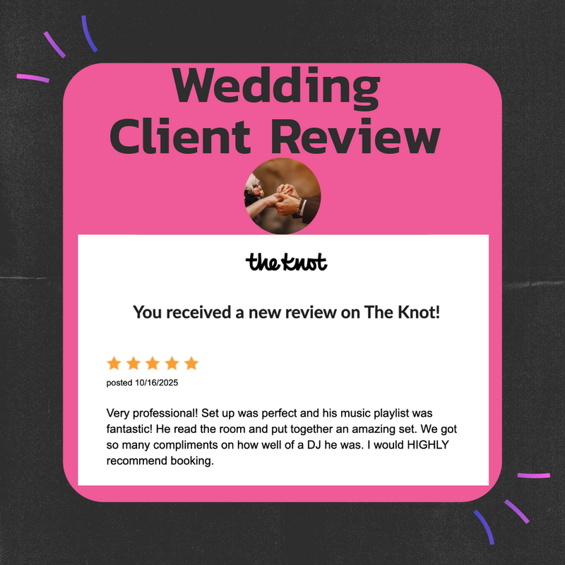 JAMS 5 Star Wedding Review