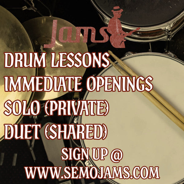 RARE: Drum lessons now available!