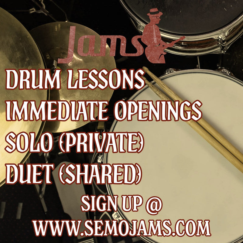 RARE: Drum lessons now available!