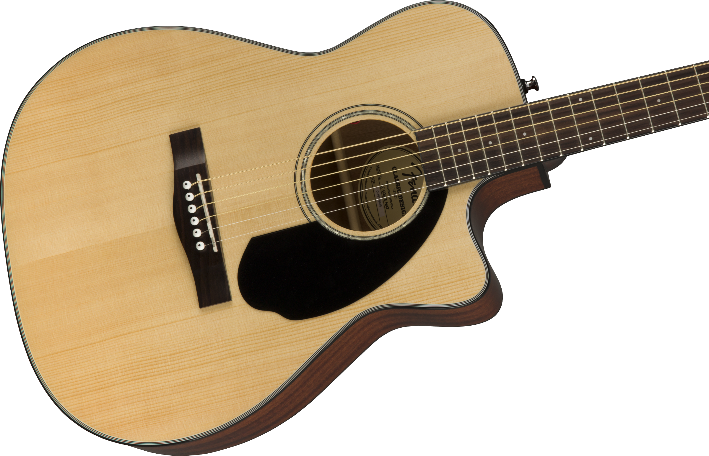 Fender CC-60SCE Natural Concert Acoustic Electric Guitar