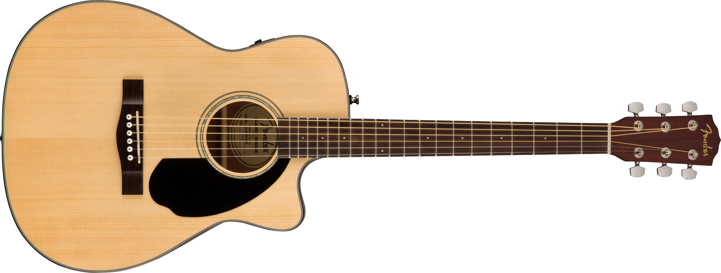 Fender CC-60SCE Natural Concert Acoustic Electric Guitar