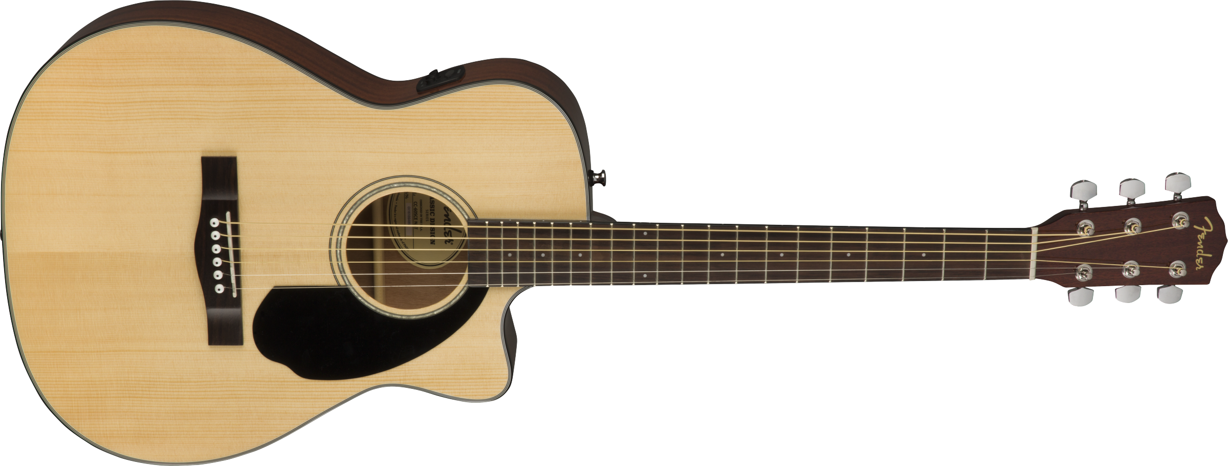 Fender CC-60SCE Natural Concert Acoustic Electric Guitar