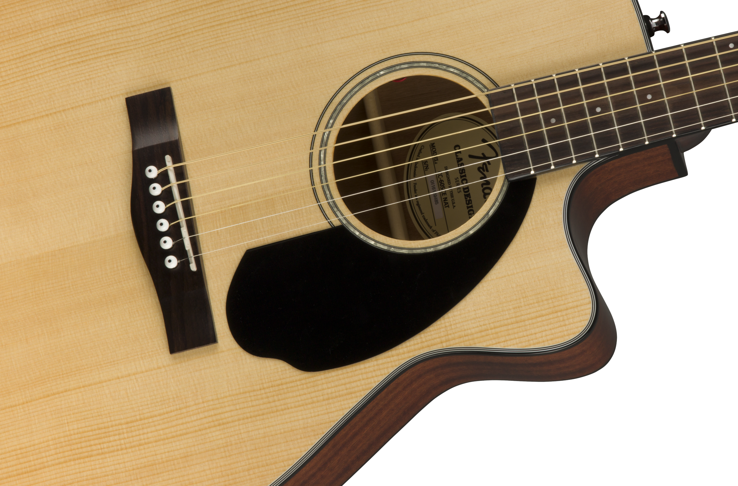 Fender CC-60SCE Natural Concert Acoustic Electric Guitar