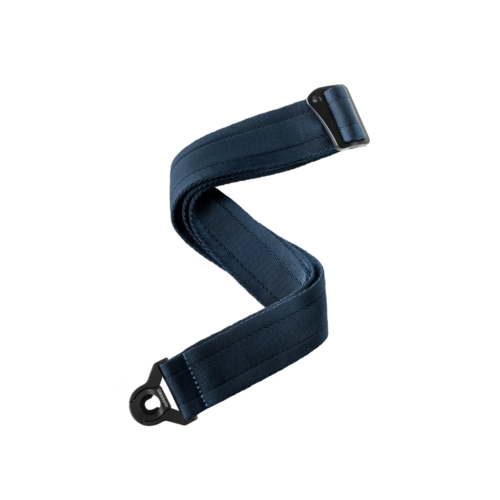 D'Addario Auto Lock Guitar Strap Midnight Blue official product photo