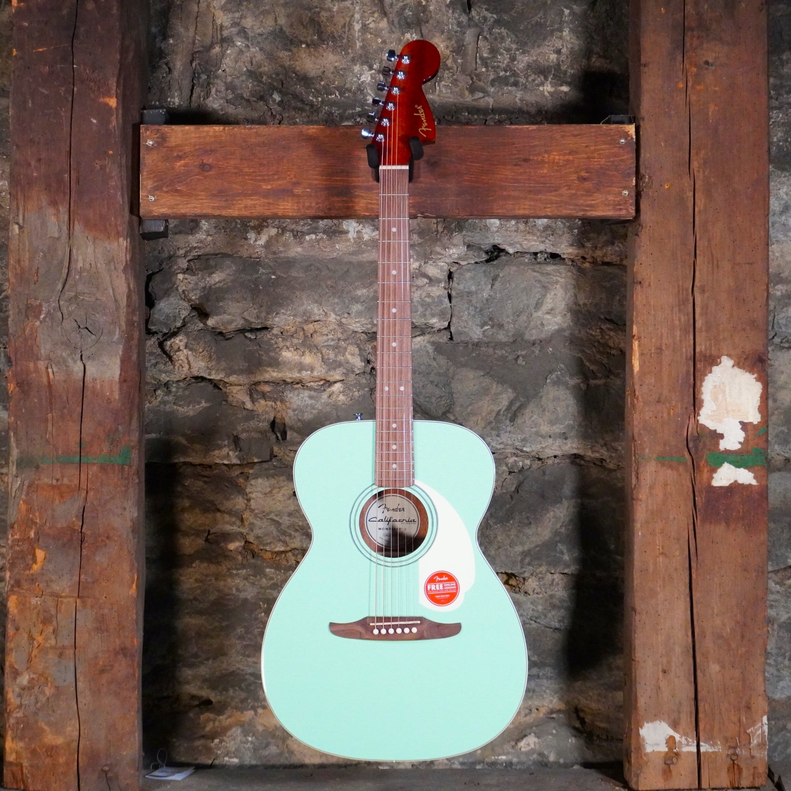 Fender California Standard Monterey E Acoustic Electric Guitar Surf Green