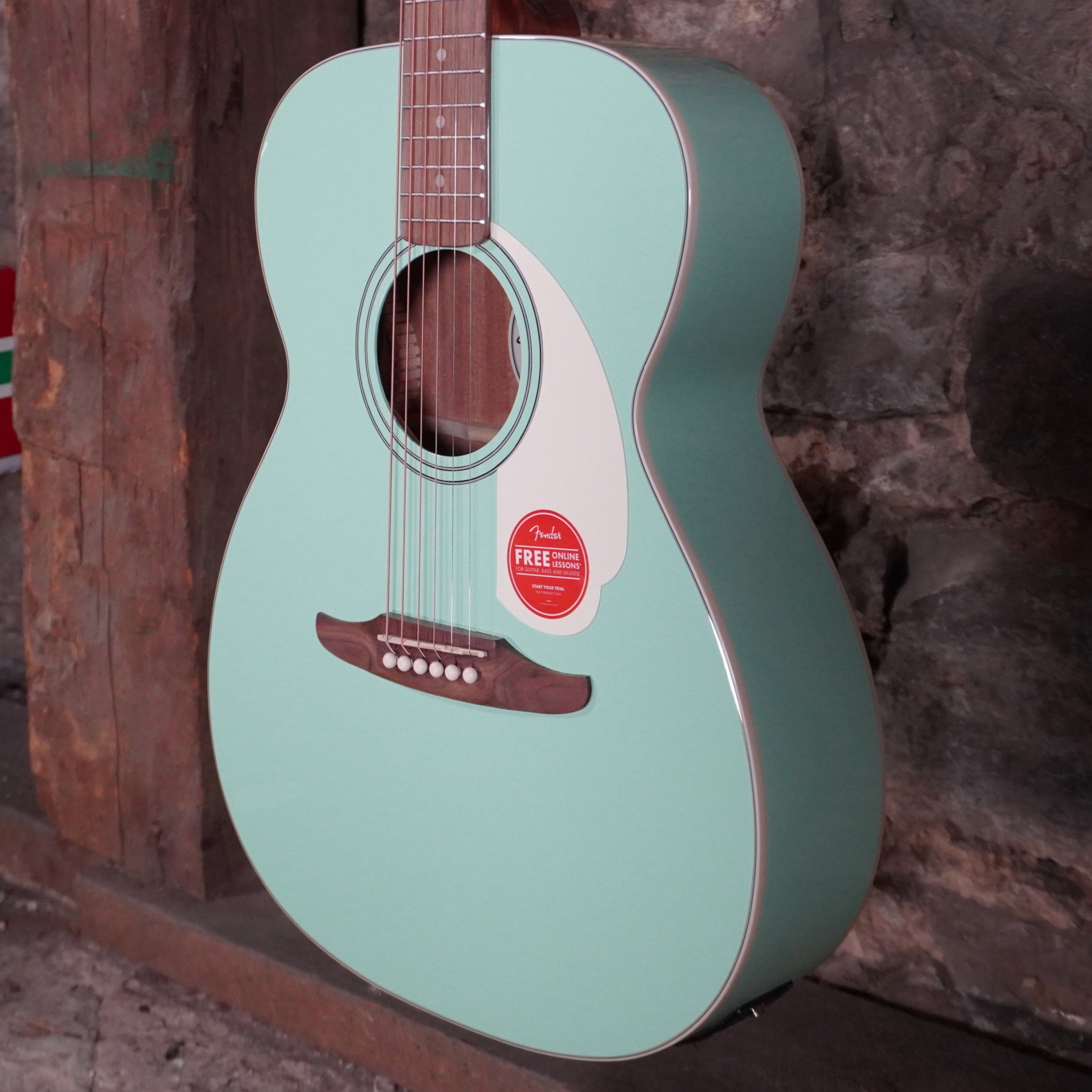 Fender California Standard Monterey E Acoustic Electric Guitar Surf Green