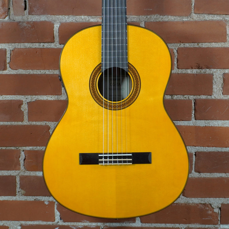 Yamaha TransAcoustic CG-TA Nylon String Acoustic Electric Guitar Natural