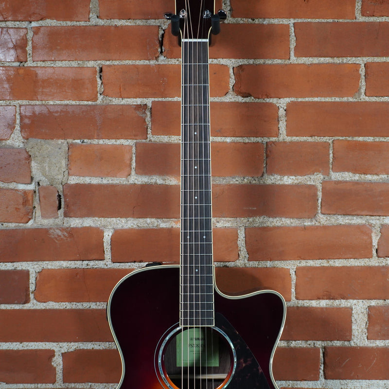 Yamaha FSX830C Concert Body Acoustic Electric Guitar Brown Sunburst Used