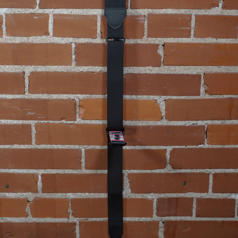 Levy's Strap Specialty Right Height Polyester Guitar/Bass Strap Black