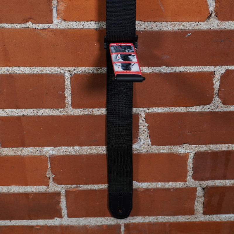 Levy's Strap Specialty Right Height Polyester Guitar/Bass Strap Black