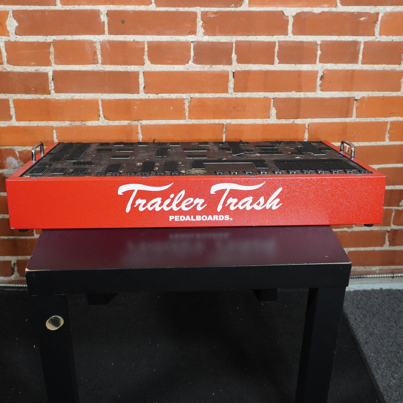 Trailer Trash Pro Series Pedalboard 28"x16" Red with Gig Bag Used