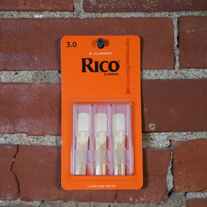 Rico Bb Clarinet Reeds 3 - Pack 3.0