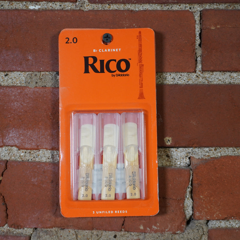 Rico Bb Clarinet Reeds 3 - Pack 2.0