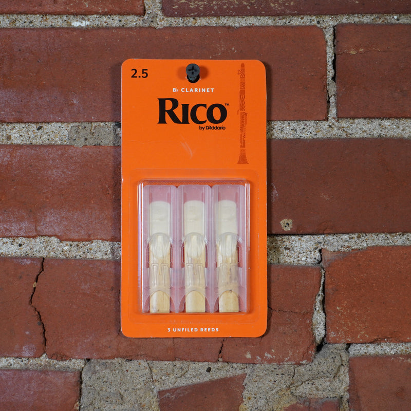 Rico Bb Clarinet Reeds 3 - Pack 2.5