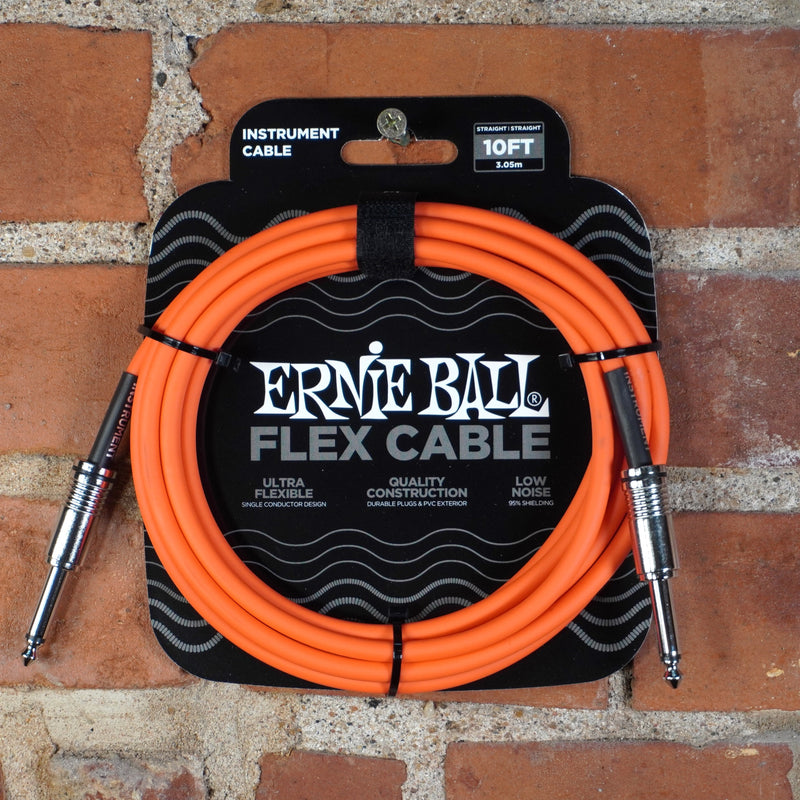 Ernie Ball Flex Instrument Cable Orange 10ft