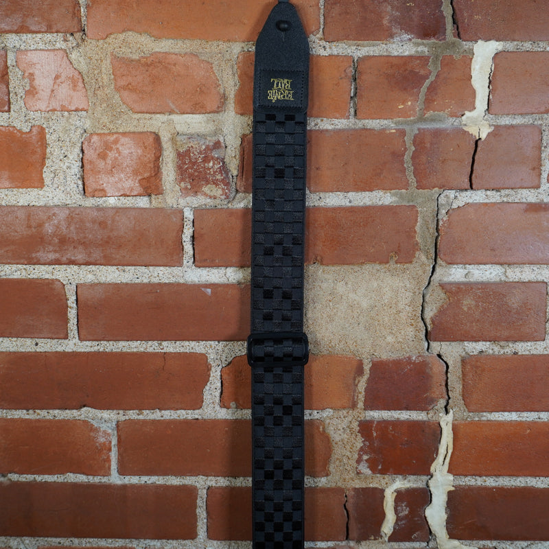 Ernie Ball Classic Jacquard Guitar Strap Black Checkers