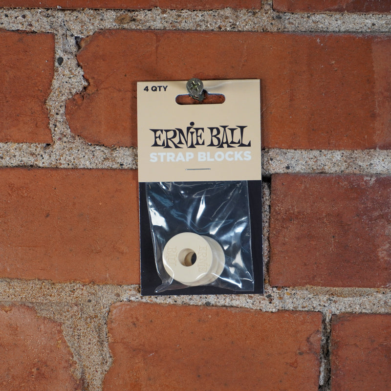 Ernie Ball Strap Blocks 4 pack Cream