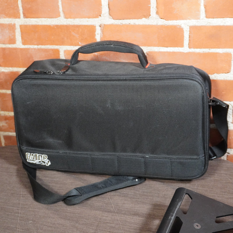 Gator Black Aluminum Small Pedal Board w/Carrying Bag Used