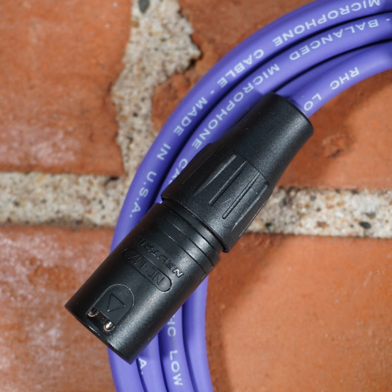 JAMS Limited Purple Mic Cable Neutrik Connectors