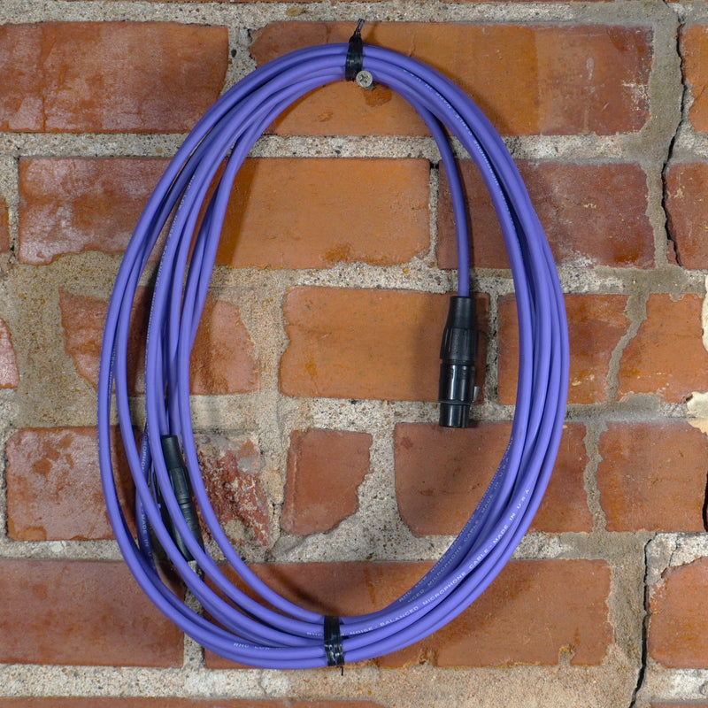 JAMS Limited Purple Mic Cable Neutrik Connectors