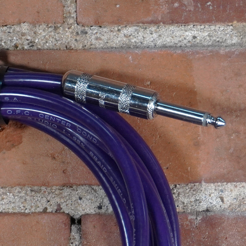 JAMS Studio Instrument Cable 1/4" Connectors Purple 12ft
