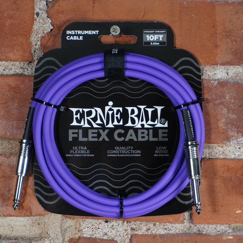 Ernie Ball Flex Instrument Cable Purple 10ft