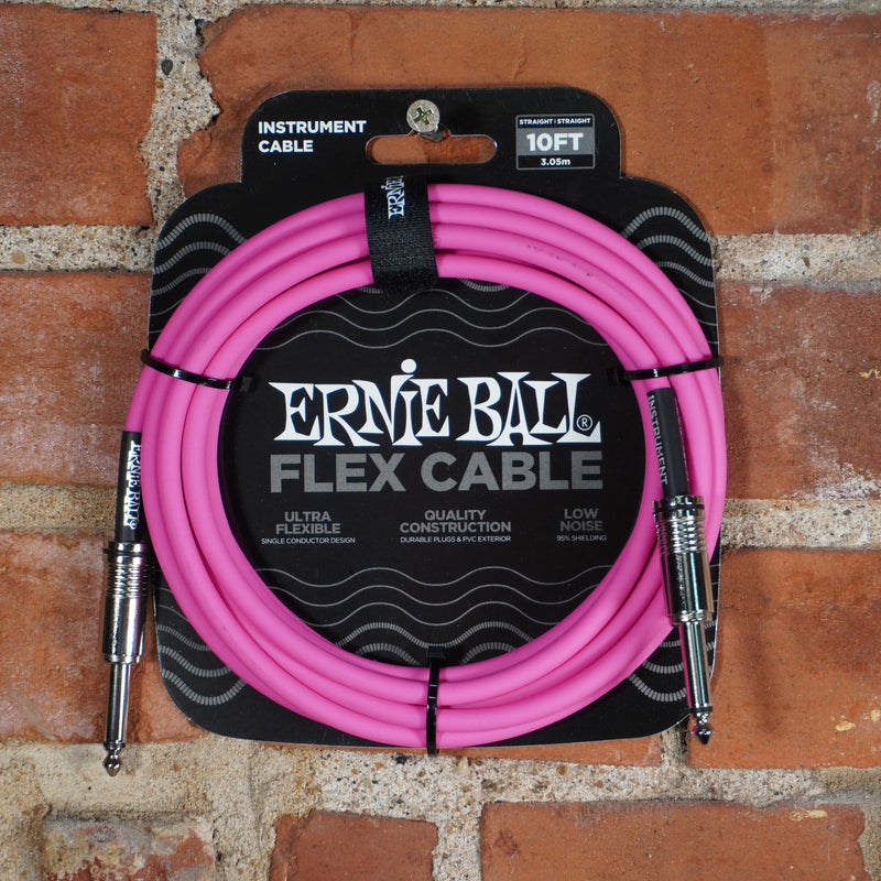 Ernie Ball Flex Instrument Cable Pink 10ft